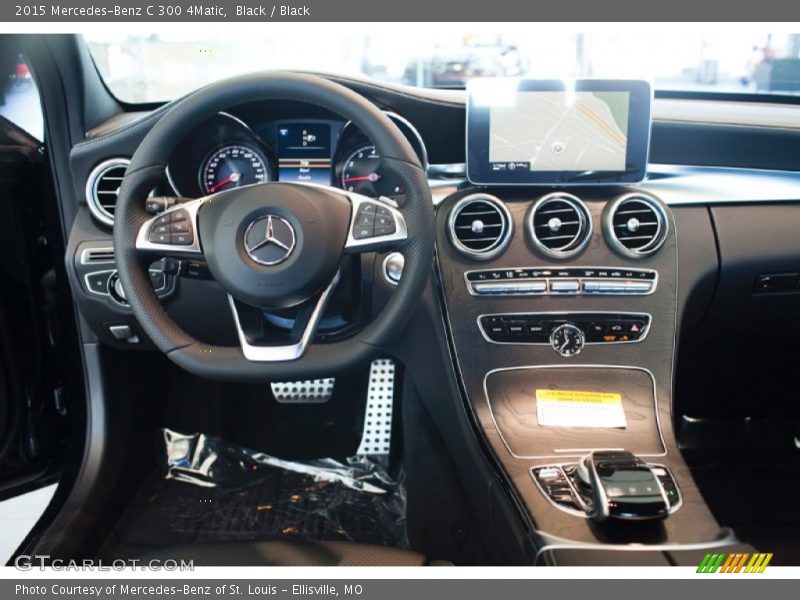 Black / Black 2015 Mercedes-Benz C 300 4Matic