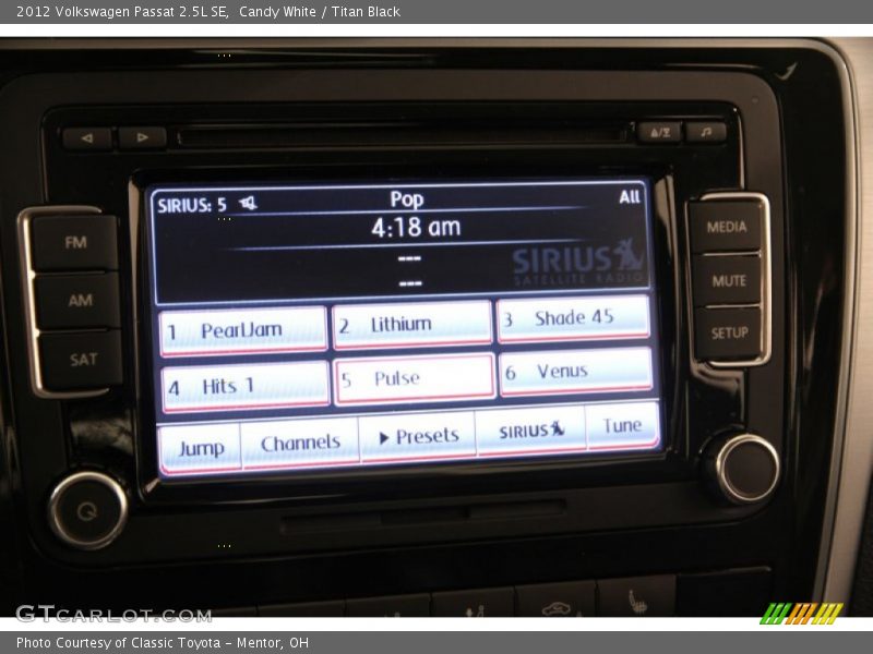 Candy White / Titan Black 2012 Volkswagen Passat 2.5L SE