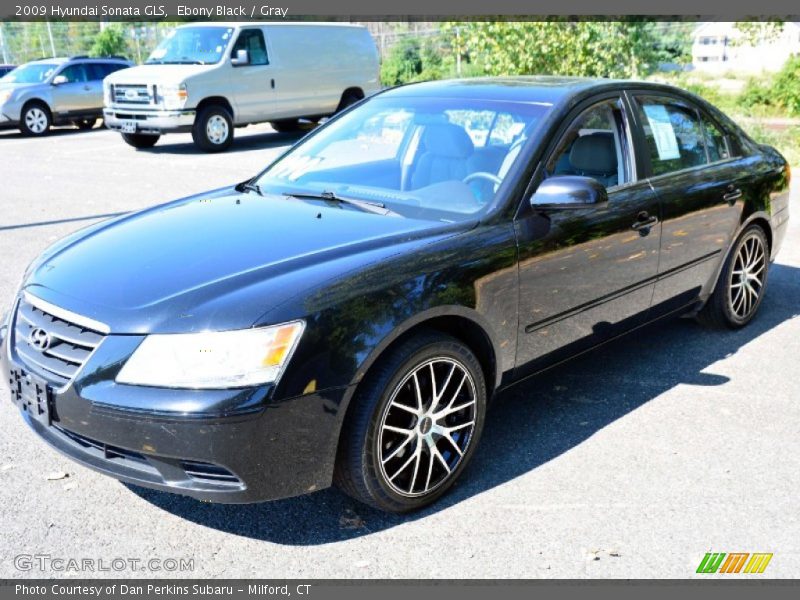 Ebony Black / Gray 2009 Hyundai Sonata GLS