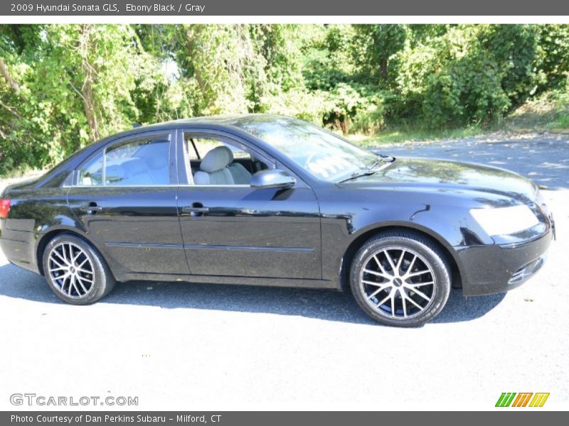 Ebony Black / Gray 2009 Hyundai Sonata GLS