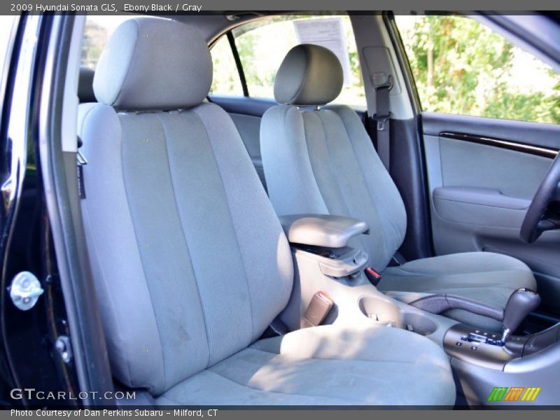Ebony Black / Gray 2009 Hyundai Sonata GLS
