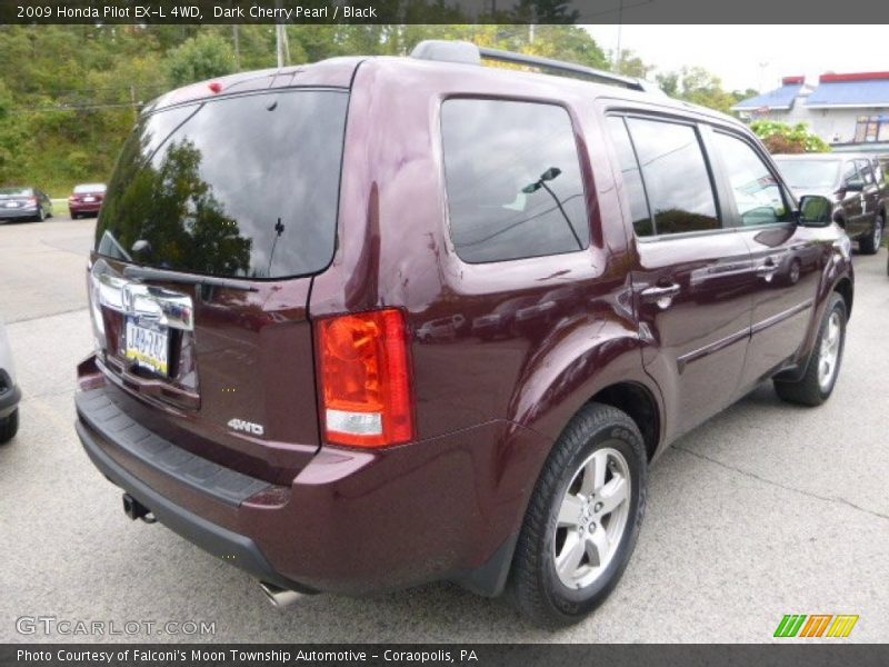Dark Cherry Pearl / Black 2009 Honda Pilot EX-L 4WD