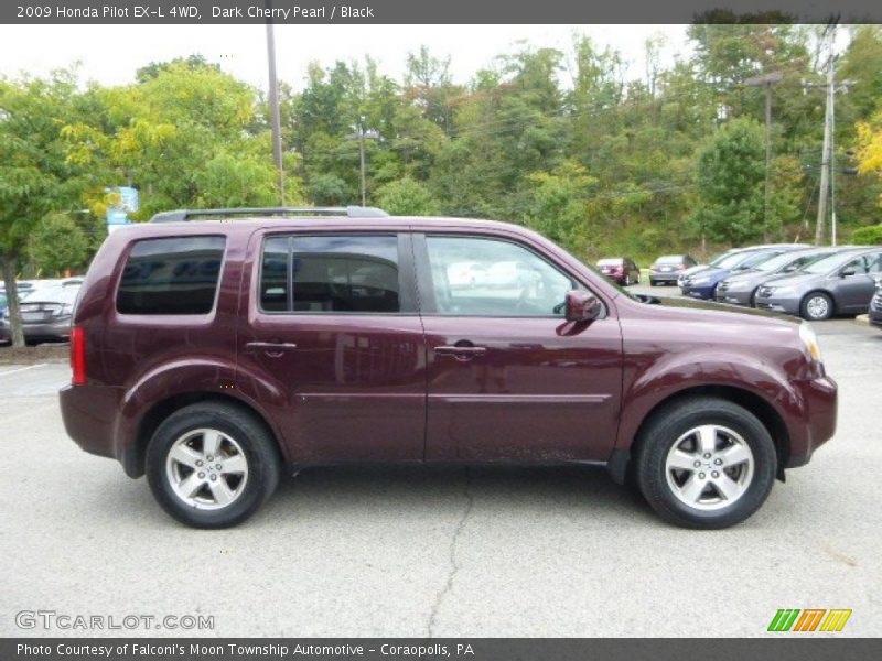 Dark Cherry Pearl / Black 2009 Honda Pilot EX-L 4WD