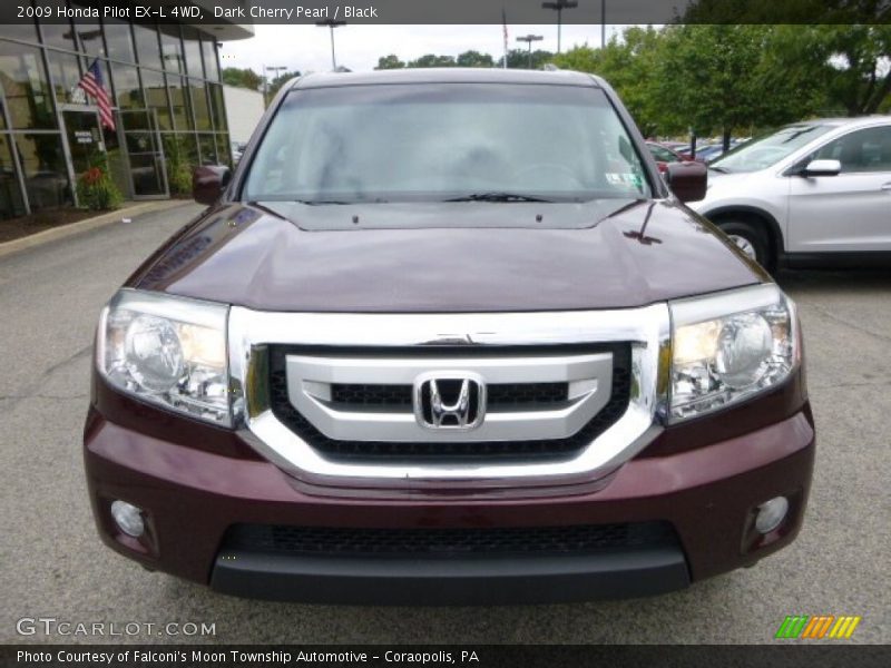 Dark Cherry Pearl / Black 2009 Honda Pilot EX-L 4WD