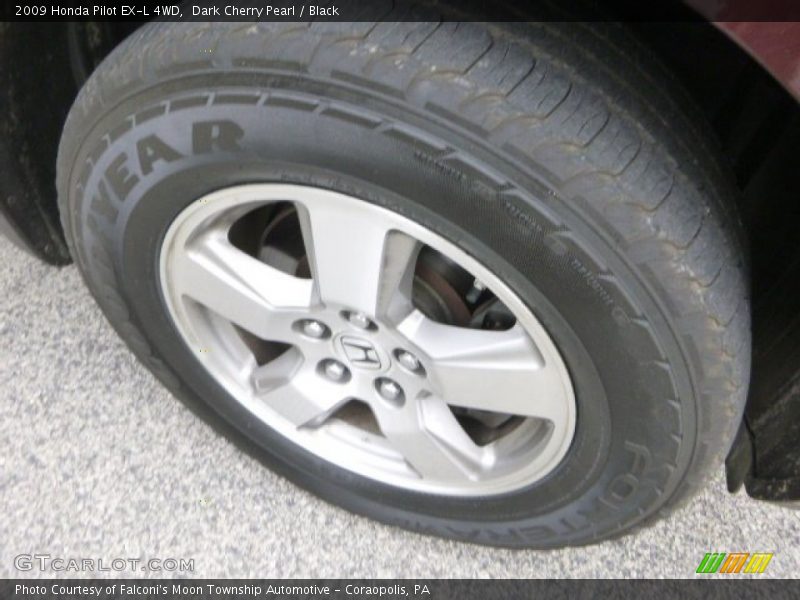 Dark Cherry Pearl / Black 2009 Honda Pilot EX-L 4WD