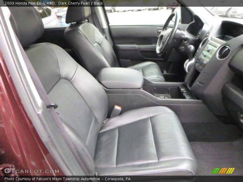 Dark Cherry Pearl / Black 2009 Honda Pilot EX-L 4WD