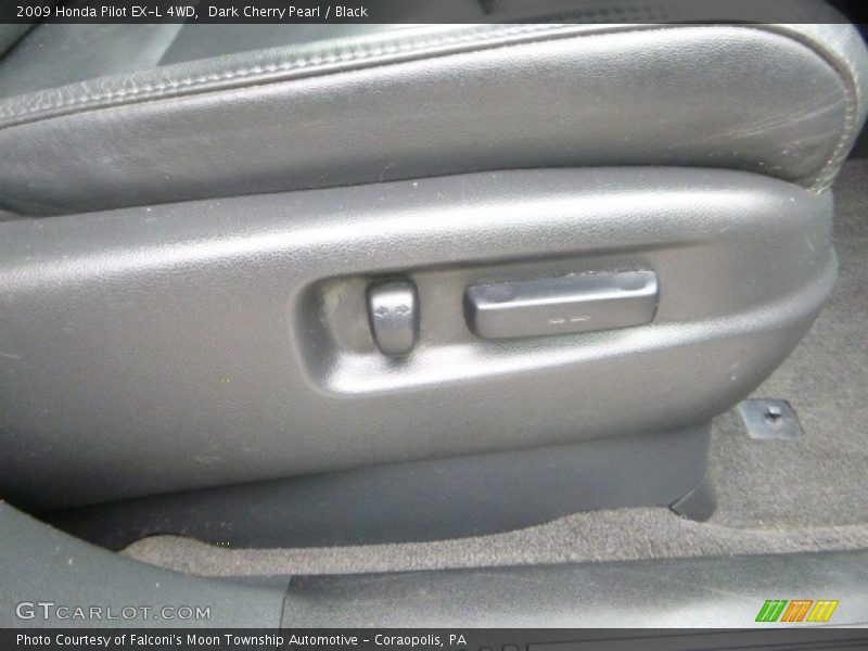 Dark Cherry Pearl / Black 2009 Honda Pilot EX-L 4WD