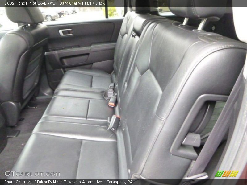 Dark Cherry Pearl / Black 2009 Honda Pilot EX-L 4WD