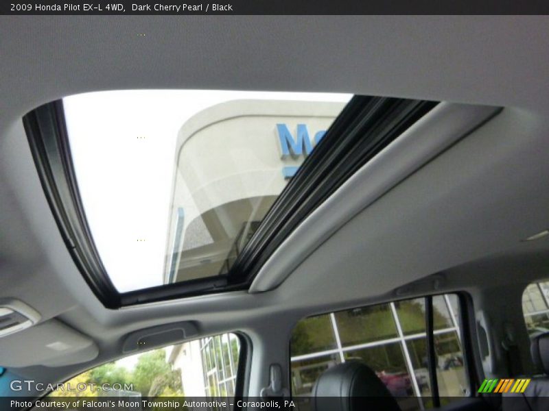 Dark Cherry Pearl / Black 2009 Honda Pilot EX-L 4WD