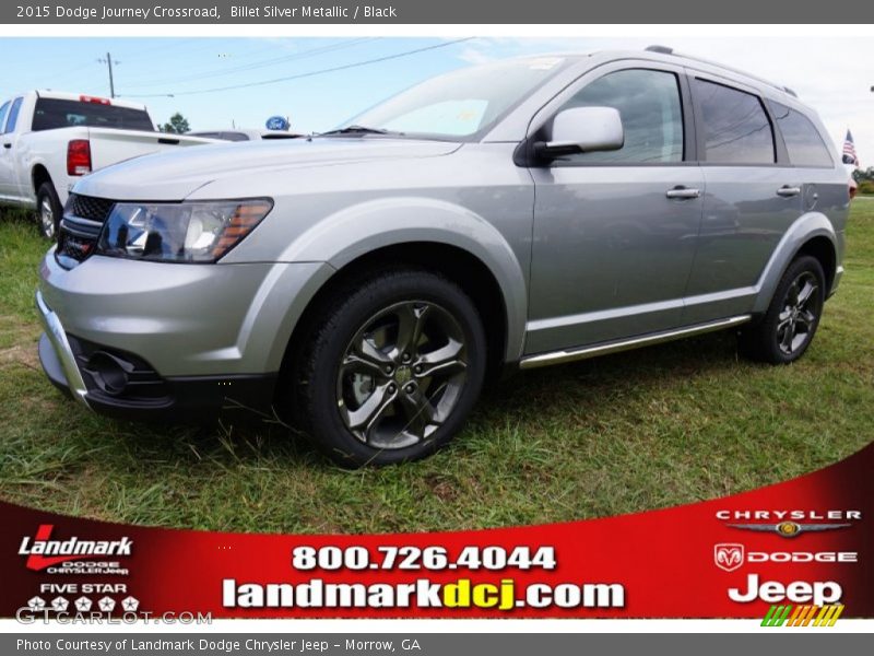 Billet Silver Metallic / Black 2015 Dodge Journey Crossroad