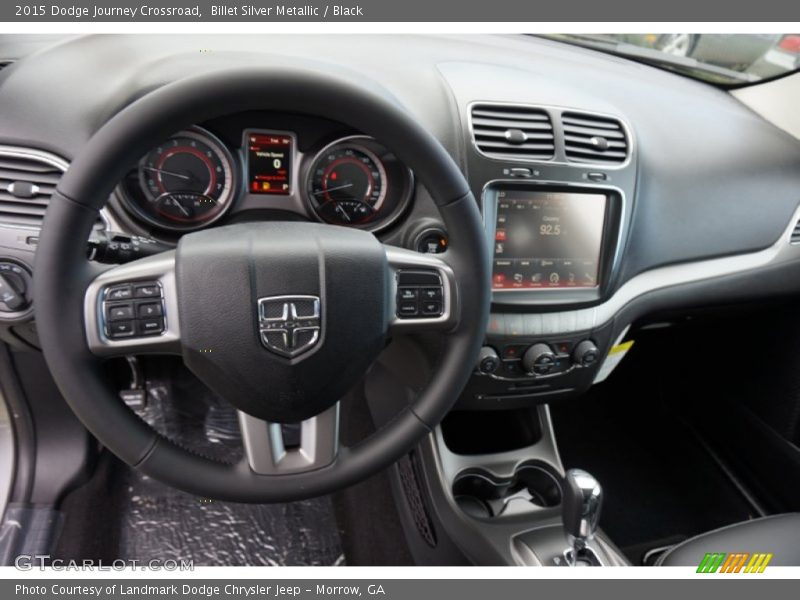 Billet Silver Metallic / Black 2015 Dodge Journey Crossroad