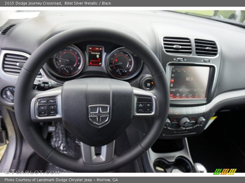 Billet Silver Metallic / Black 2015 Dodge Journey Crossroad
