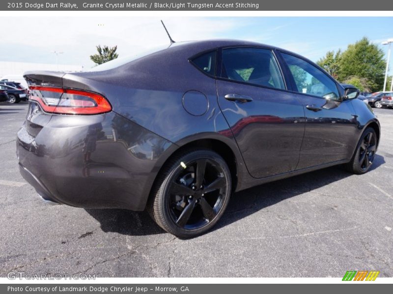 Granite Crystal Metallic / Black/Light Tungsten Accent Stitching 2015 Dodge Dart Rallye