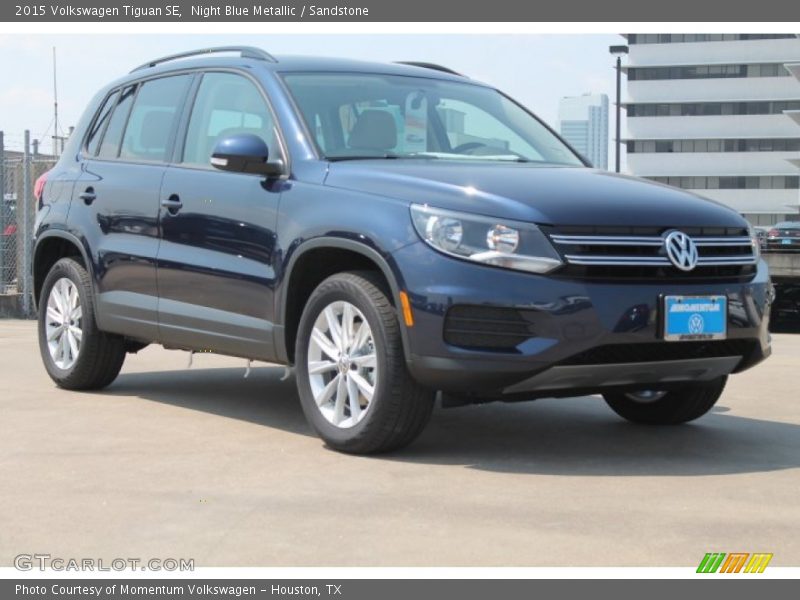 Night Blue Metallic / Sandstone 2015 Volkswagen Tiguan SE