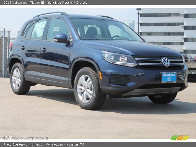 Night Blue Metallic / Charcoal 2015 Volkswagen Tiguan SE