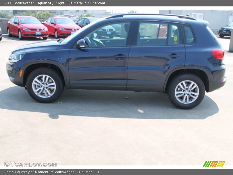 Night Blue Metallic / Charcoal 2015 Volkswagen Tiguan SE