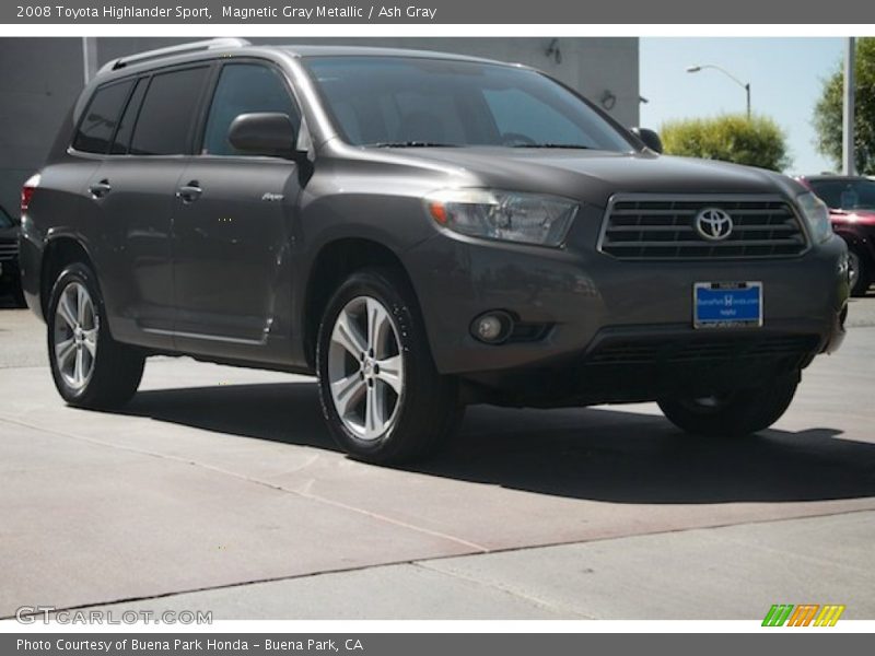 Magnetic Gray Metallic / Ash Gray 2008 Toyota Highlander Sport