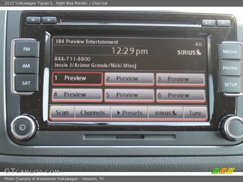 Night Blue Metallic / Charcoal 2015 Volkswagen Tiguan S