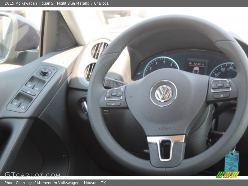 Night Blue Metallic / Charcoal 2015 Volkswagen Tiguan S