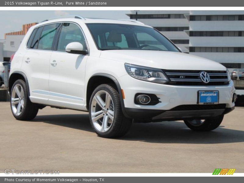 Pure White / Sandstone 2015 Volkswagen Tiguan R-Line