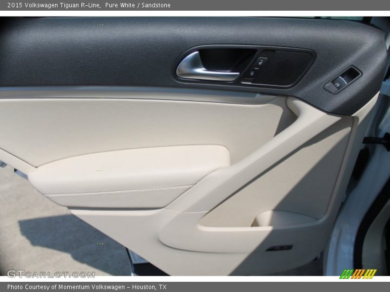 Pure White / Sandstone 2015 Volkswagen Tiguan R-Line
