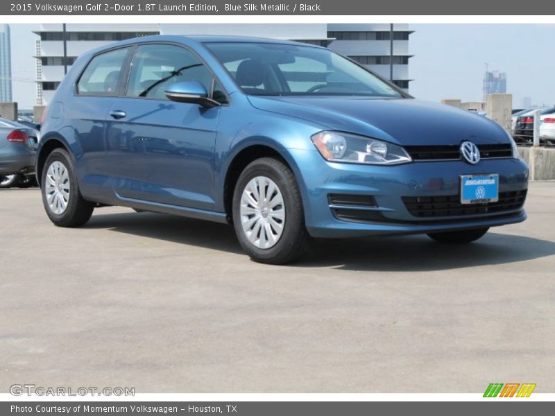 Blue Silk Metallic / Black 2015 Volkswagen Golf 2-Door 1.8T Launch Edition