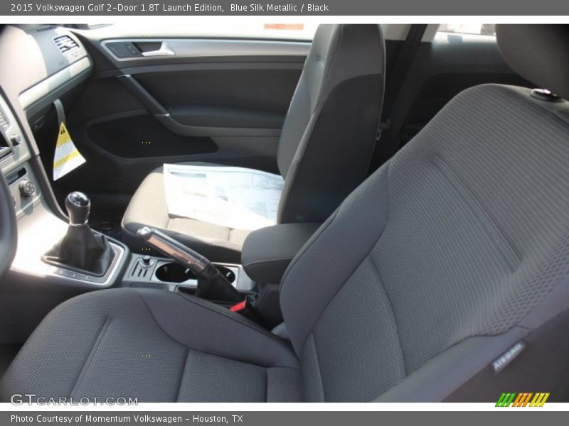 Blue Silk Metallic / Black 2015 Volkswagen Golf 2-Door 1.8T Launch Edition