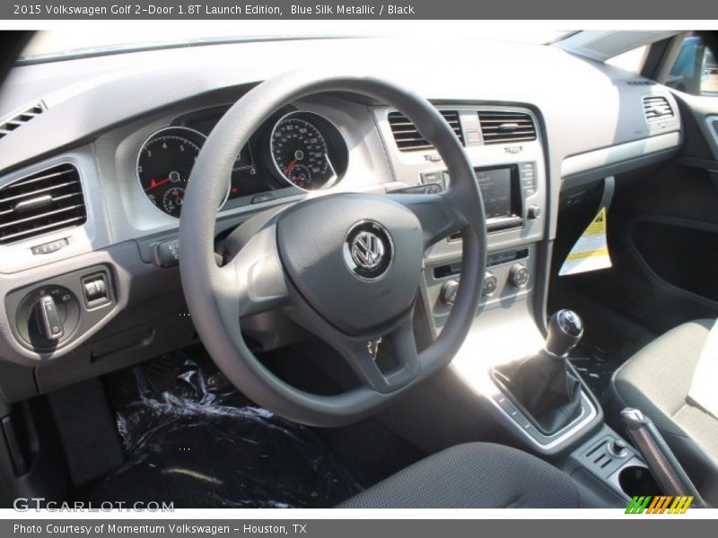 Blue Silk Metallic / Black 2015 Volkswagen Golf 2-Door 1.8T Launch Edition