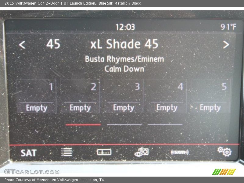 Blue Silk Metallic / Black 2015 Volkswagen Golf 2-Door 1.8T Launch Edition