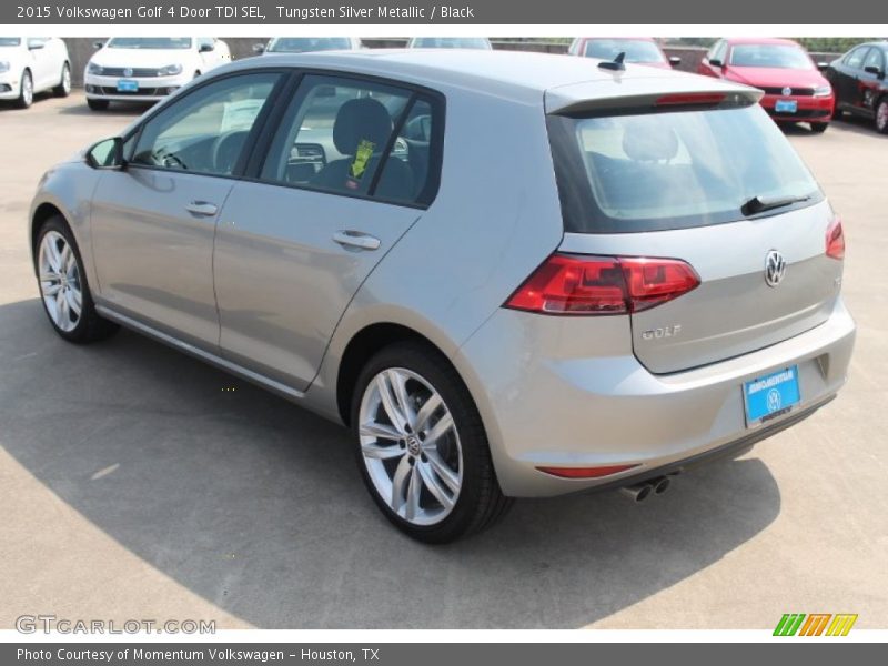 Tungsten Silver Metallic / Black 2015 Volkswagen Golf 4 Door TDI SEL