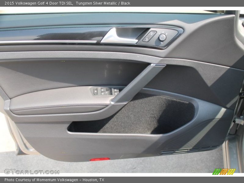 Tungsten Silver Metallic / Black 2015 Volkswagen Golf 4 Door TDI SEL