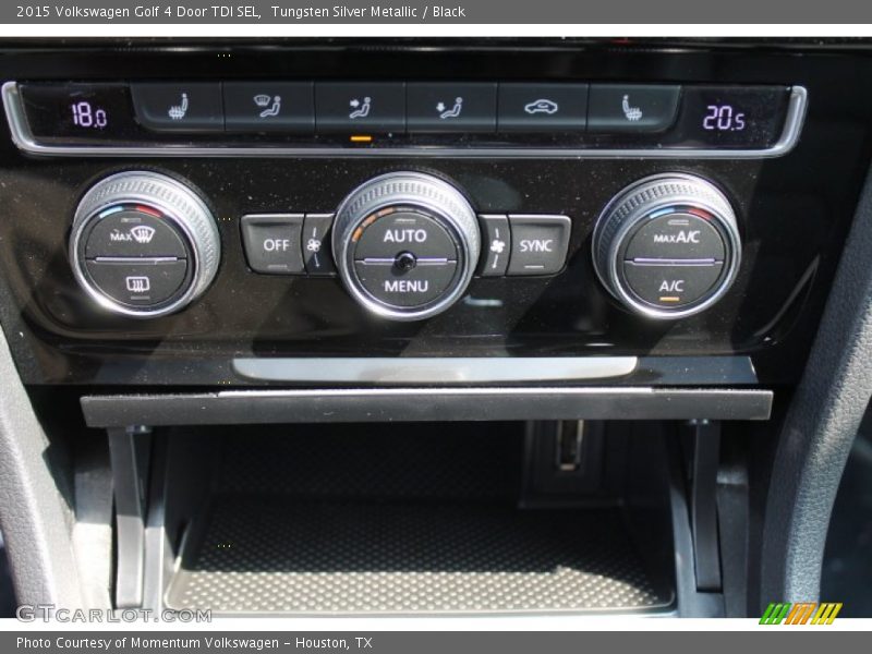 Tungsten Silver Metallic / Black 2015 Volkswagen Golf 4 Door TDI SEL