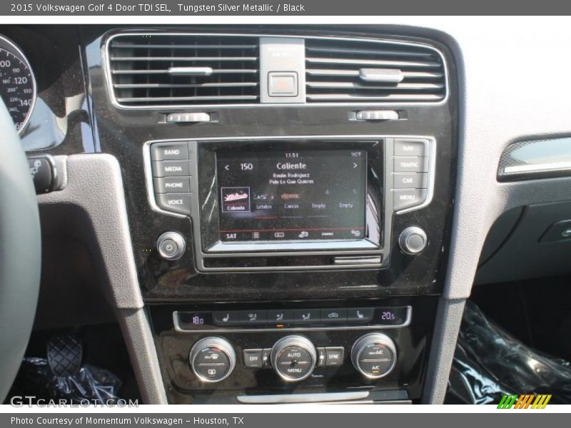Tungsten Silver Metallic / Black 2015 Volkswagen Golf 4 Door TDI SEL