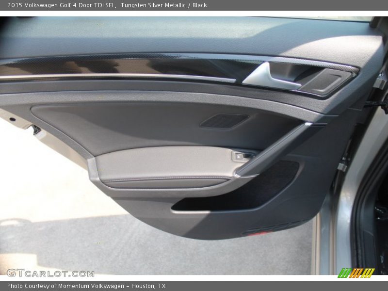 Tungsten Silver Metallic / Black 2015 Volkswagen Golf 4 Door TDI SEL