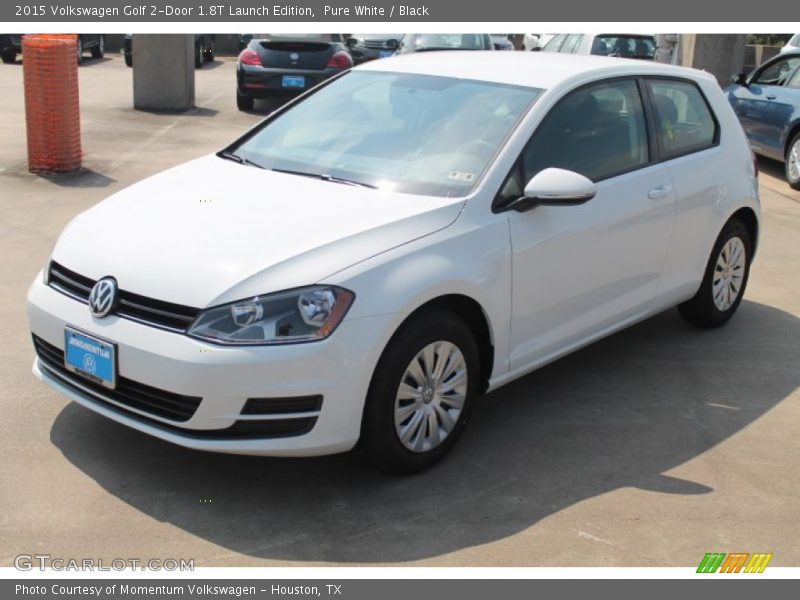 Pure White / Black 2015 Volkswagen Golf 2-Door 1.8T Launch Edition