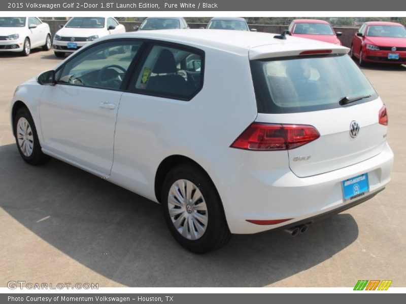 Pure White / Black 2015 Volkswagen Golf 2-Door 1.8T Launch Edition
