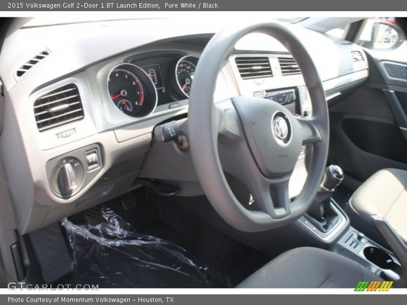 Pure White / Black 2015 Volkswagen Golf 2-Door 1.8T Launch Edition