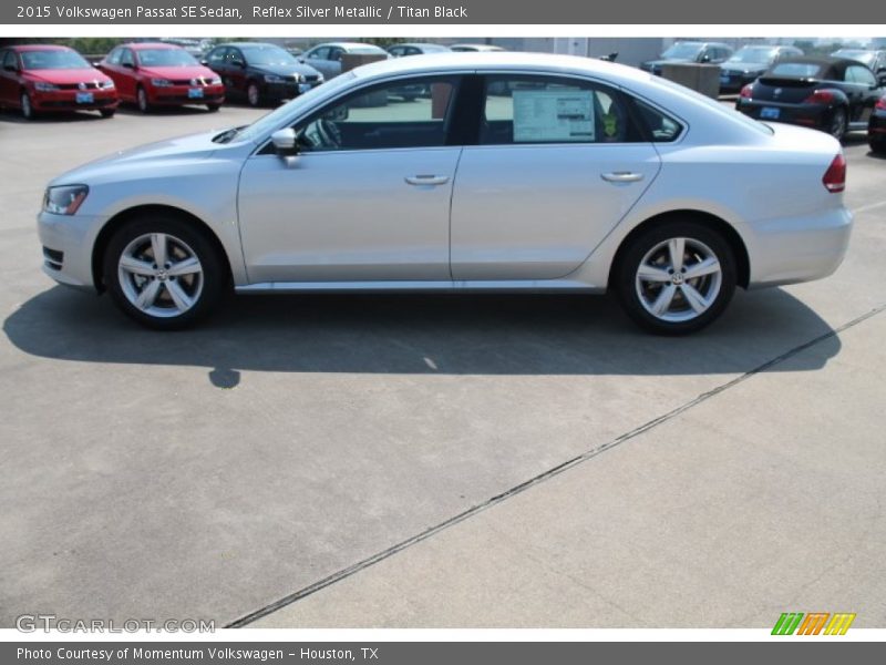 Reflex Silver Metallic / Titan Black 2015 Volkswagen Passat SE Sedan