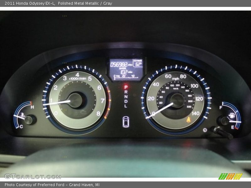 Polished Metal Metallic / Gray 2011 Honda Odyssey EX-L