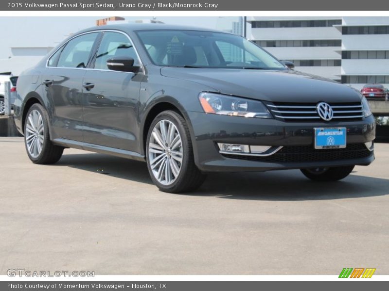 Urano Gray / Black/Moonrock Gray 2015 Volkswagen Passat Sport Sedan