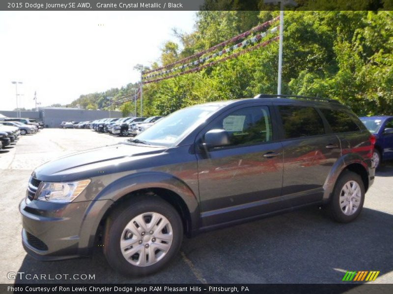 Granite Crystal Metallic / Black 2015 Dodge Journey SE AWD