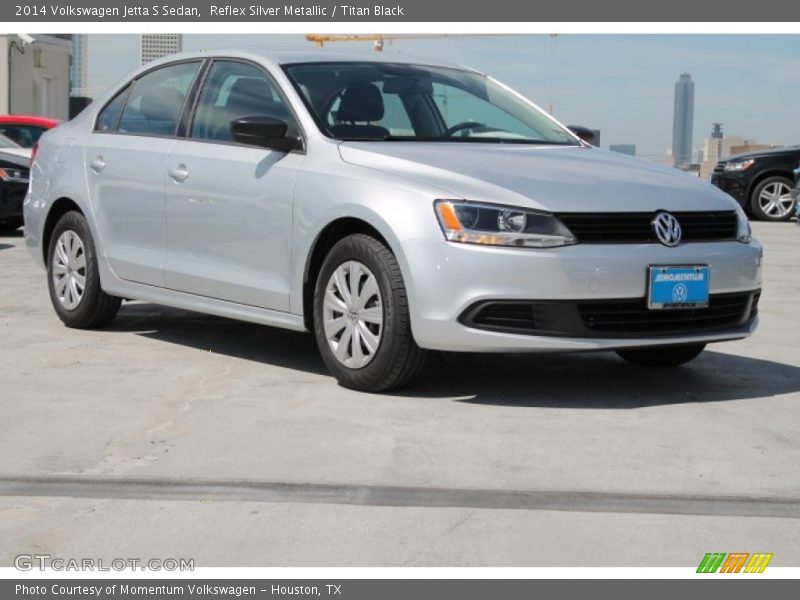 Reflex Silver Metallic / Titan Black 2014 Volkswagen Jetta S Sedan