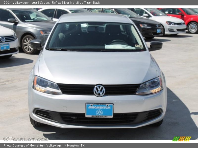 Reflex Silver Metallic / Titan Black 2014 Volkswagen Jetta S Sedan
