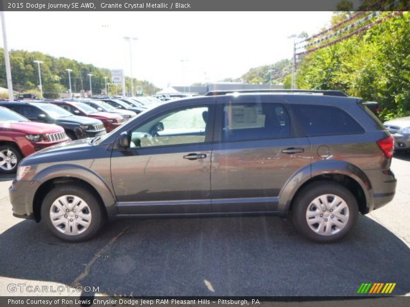Granite Crystal Metallic / Black 2015 Dodge Journey SE AWD