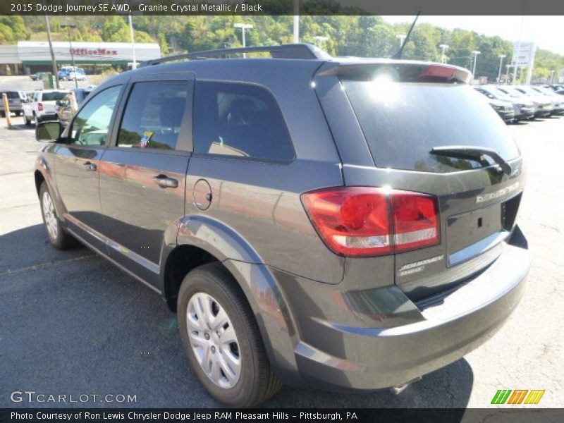 Granite Crystal Metallic / Black 2015 Dodge Journey SE AWD