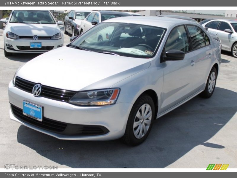 Reflex Silver Metallic / Titan Black 2014 Volkswagen Jetta S Sedan