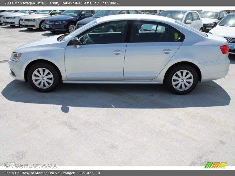 Reflex Silver Metallic / Titan Black 2014 Volkswagen Jetta S Sedan
