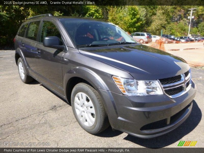 Granite Crystal Metallic / Black 2015 Dodge Journey SE AWD