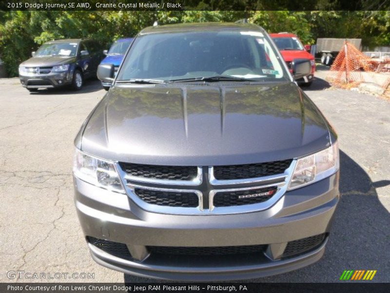 Granite Crystal Metallic / Black 2015 Dodge Journey SE AWD