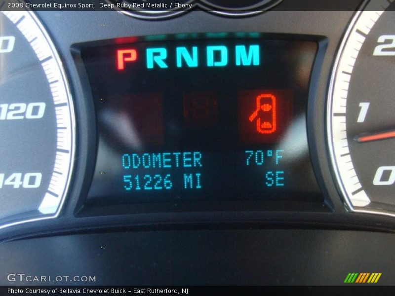 Deep Ruby Red Metallic / Ebony 2008 Chevrolet Equinox Sport